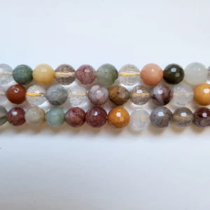 Fil de perles en Quartz mixed Facettée - 10mm