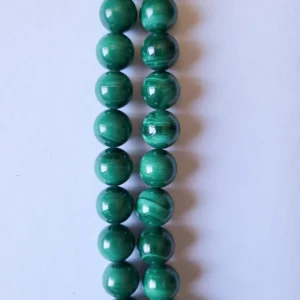 Fil de perles en Malachite Vert - 10mm