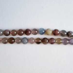 Fil de perles en Quartz rutil mixed - 10mm
