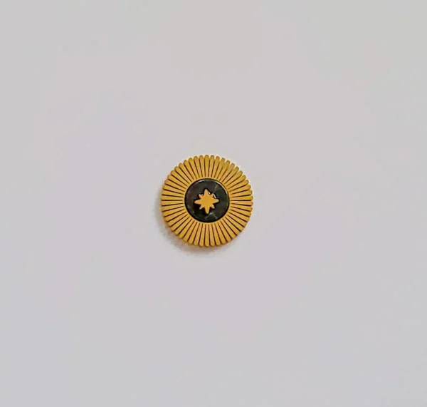 Cabochon Rond Soleil/Étoile en Acier Inoxydable