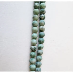 Fil de perles en Jade Ronde Vert - 8mm