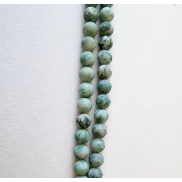 Fil de perles en Jade Ronde Vert - 8mm