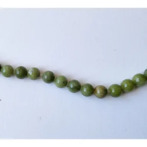 Fil de perles en Jade Ronde Vert - 8mm de Thailande