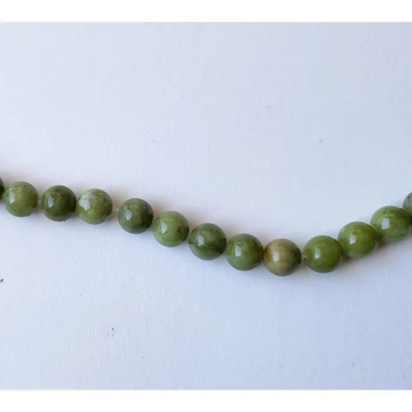 Fil de perles en Jade Ronde Vert - 8mm de Thailande